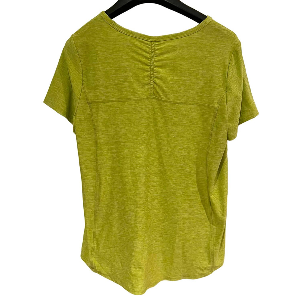 Duluth Trading Co Women’s Green Short Sleeve Side Zip Pocket Shirt Size Large - Picture 2 of 6